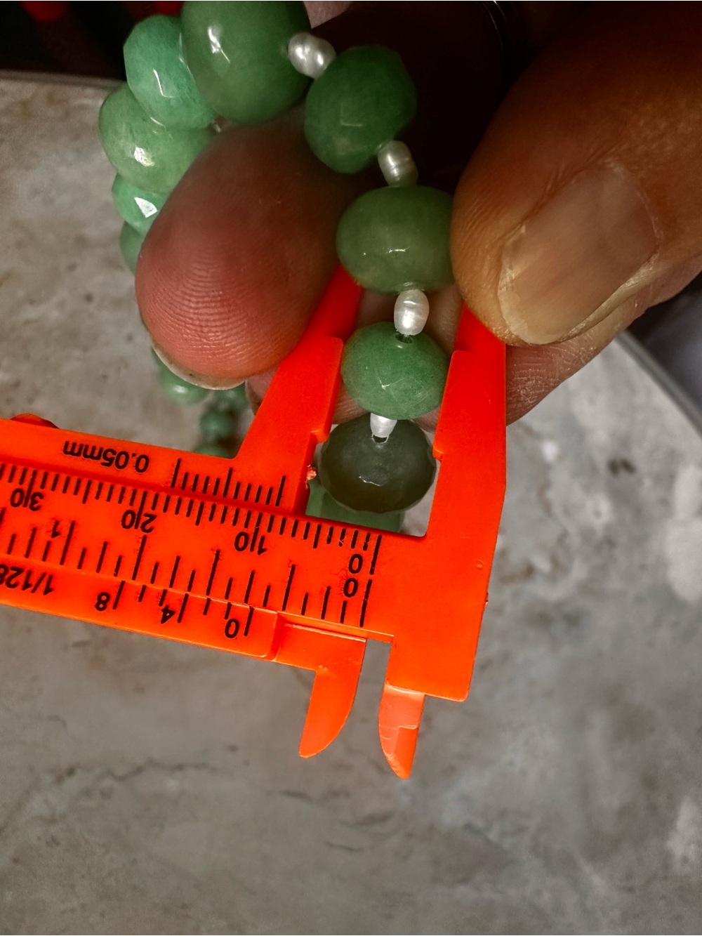 Green Jade Carved Jade Fasted Jade Beaded Necklace with genuine Pearl Artisan - Picture 12 of 13